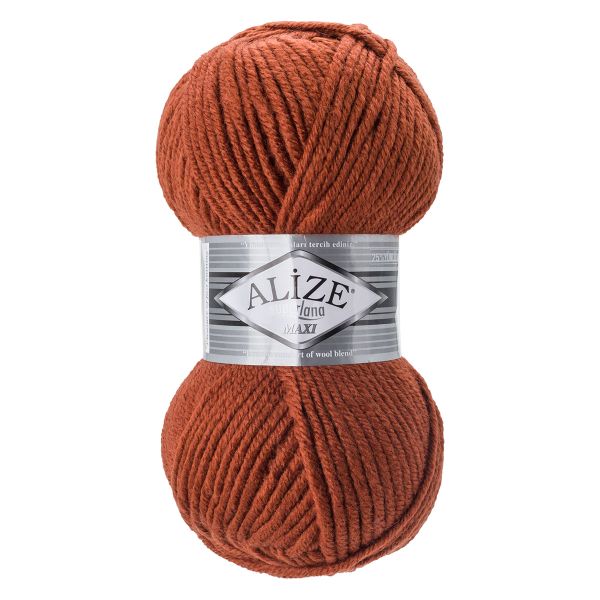Пряжа Alize (Ализе) Superlana Maxi / уп.5 мот. по 100 г, 100м, 597 кирпичный