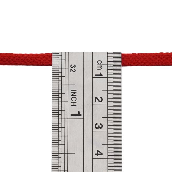 Шнур обувной плетеный ⌀6.0 мм / 100 метров, (диаметр ±1 мм), 010 красный