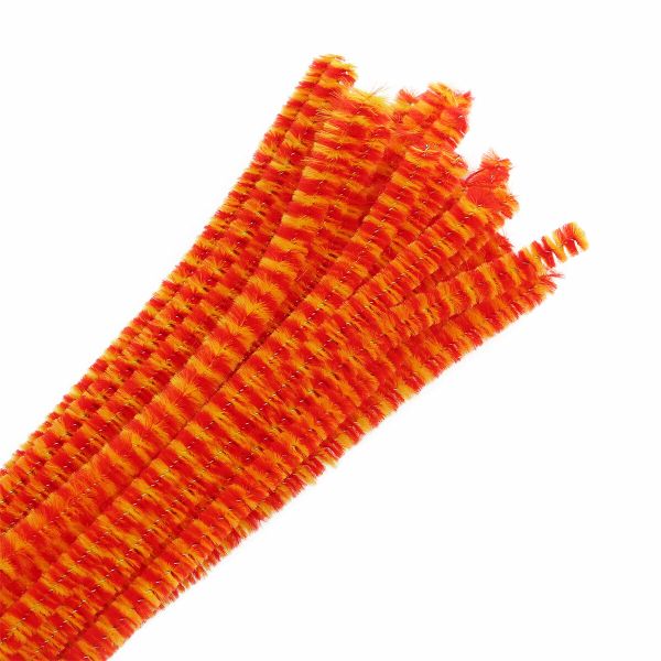 Проволока синельная двухцветная 6 мм / 300мм, 30 шт, Astra&Craft (B-053 красный/желтый)