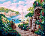 Картина по номерам Фрея, Лазурное побережье, 50х40 см