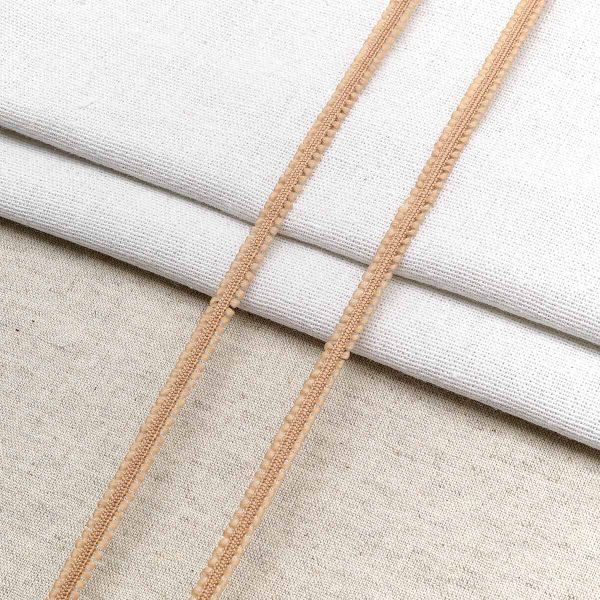 Шнур отделочный сороконожка ⌀5.0 мм / 30 метров, бежевый, С873