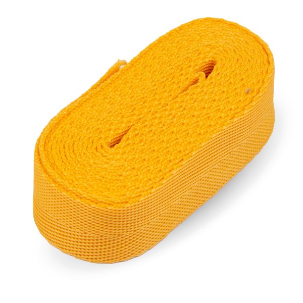 Стропа (ременная лента) 25 мм / 5х2.5 метра, фасовка, желтый, 3816 (3074)