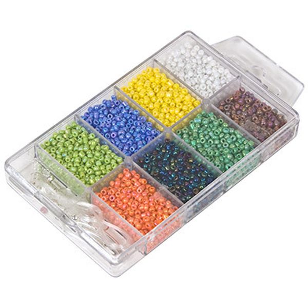 Набор бисера для рукоделия №4 ассорти мат. крашен. бензиновый, Zlatka SNB