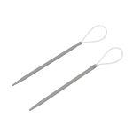 Иглы ручные для вязанных изделий 7,5 см, с петлей, алюминий, 2 шт, Pony, 5 шт
