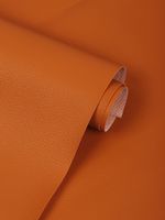 Экокожа 380 г/м², 140 см / 2 метра, 100% PVC, KN.10, оранжевый