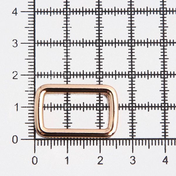 Рамка прямоугольная металл 20 мм /26х17 мм/ золото цв.02, ГУ12749, 4 шт