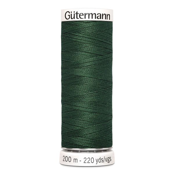 Нитки универсальные Gutermann Sew-all, 200м, 555 т.серо-зеленый, 5 катушек