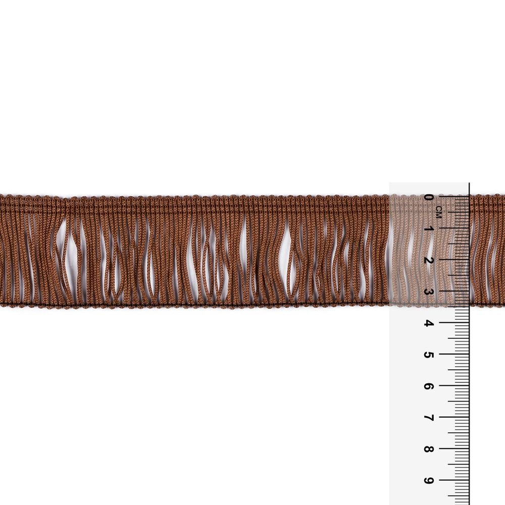 Бахрома отделочная 35.0 мм / 25 метров, 193 коричневый, Gamma 110