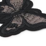 Термоаппликация Бабочка, 5.4х7см, Hobby&Pro (черный)