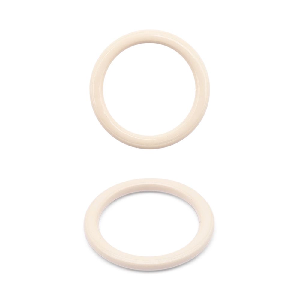 Кольца для бюстгальтера металл ⌀9.5 мм, 20 шт, C571 молочный, ГВ800