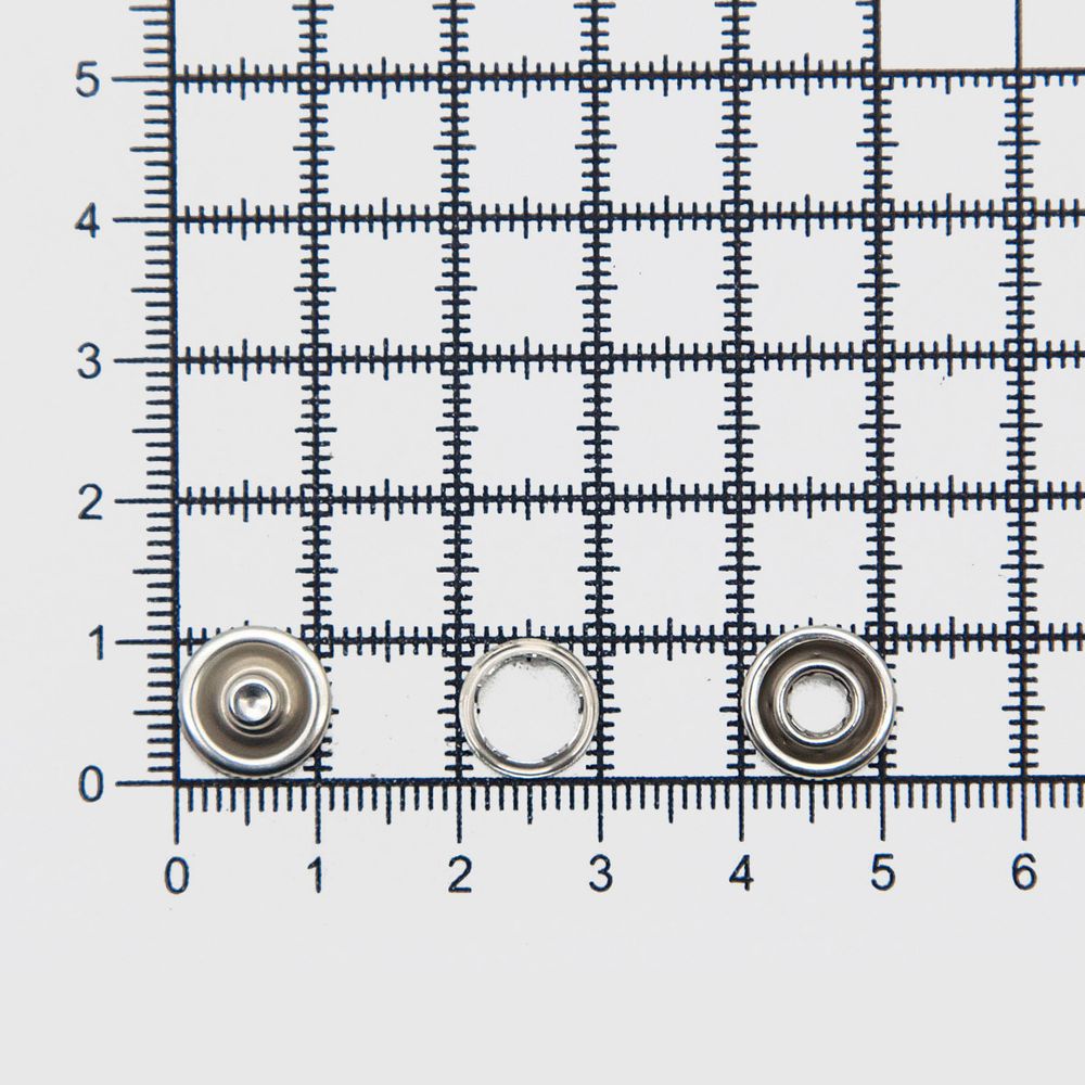 Кнопка рубашечная (джерси) открытая ⌀10.5 мм, ≈144 шт, МЕТАЛЛ, никель, NEW STAR