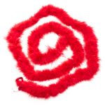 Боа из пуха 1.8 метра, 20 г, красный /TOS/