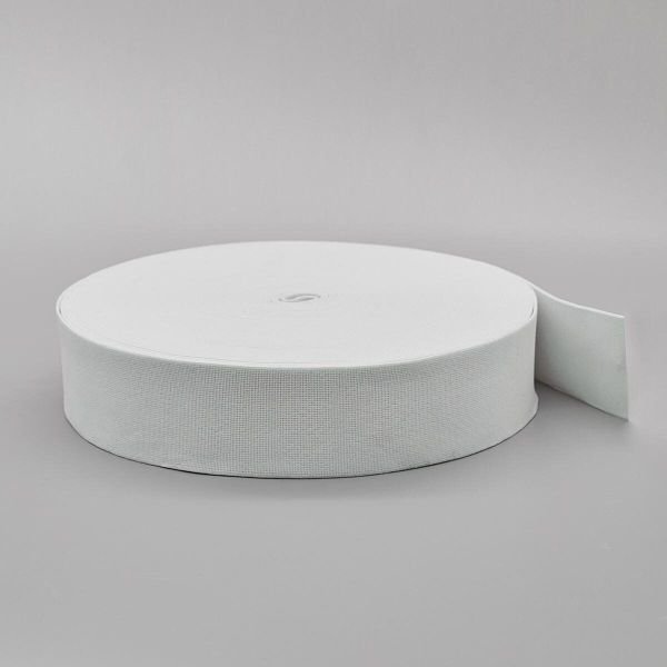 Резинка башмачная 50.0 мм / 25 метров, белый