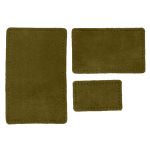 Набор заплаток пришив. из замши, прямоуг-к 4х6,4см, 6х9,6см, 8х12,7см, с перфорацией, 3 шт (33 хаки), 59403