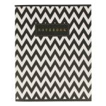 Тетрадь Ботаника A5 96 л. на скобе 60 г/м², 6 шт, клетка, SVT 960621 03 черно- белый зигзаг, Светоч