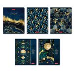 Тетрадь ученическая общая, матовая ламинация + тиснение золотой фольгой, A5+ 48 л. на скобе 65 г/м², белизна 100%, 10 шт, клетка в термоусадочной пленке, 000738 Созвездие успеха, Светоч 48ТЕТк-008