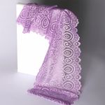 Кружево бельевое эластичное 180 мм / 25 метров, TBY.L1351, цв.1566 лаванда