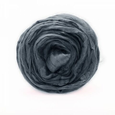 Шерсть для валяния вискоза Троицкая, 1х50 г (19-20 мкр), 1386 мультиколор стальной