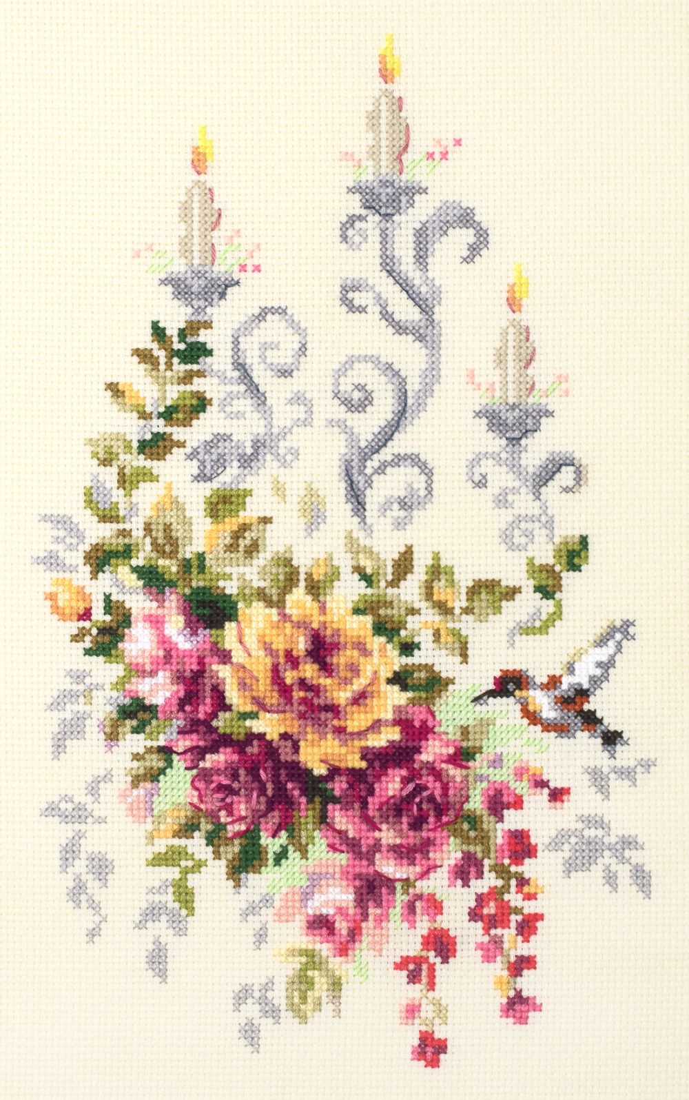 Набор для вышивания нитками Чудесная игла, Праздничный этюд 17х27 см