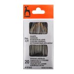 Иглы ручные, с золотым ушком №3-9, 20 шт, Pony