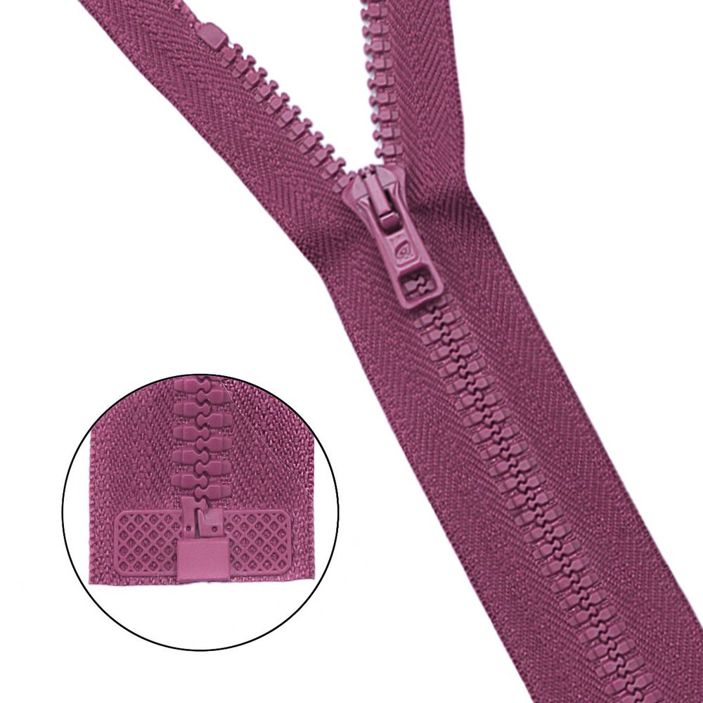 Молния трактор Arta Т6 (6 мм) 1 зам., разъем., 70 см, цв. 025 ст.роза, уп.5 шт