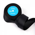 Лента репсовая (в рубчик) 38.0 мм цв. 030 черный уп.22.86м (±1м)