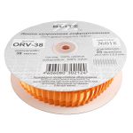 Лента капроновая (органза) гофрированная 38.0 мм / 22.5 метров, 018 оранжевый, Blitz ORV-38