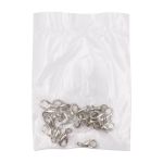 Замок для бус 21х10 мм (in 5 мм), никель, ГМХ14167, 20 шт