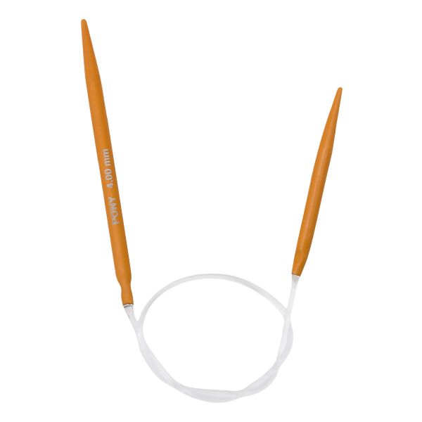 Спицы вязальные круговые COLOUR 4 мм / 28 см, алюм. Pony, 47557