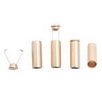 Наконечник для шнура металл 20,7х7 мм, металл, золото, 6660-0073, 20 шт