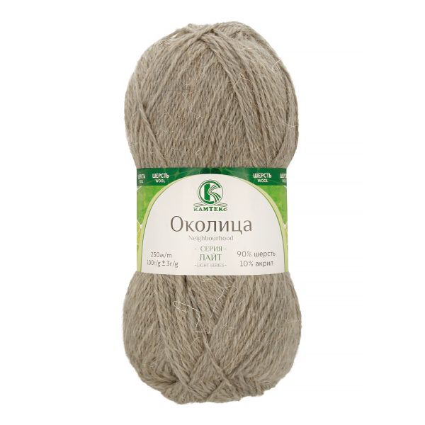 Пряжа Камтекс Околица / уп.5 мот. по 100 г, 250 м, цв.169 серый