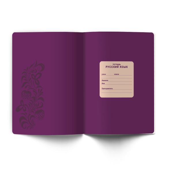 Тетрадь со справочным материалом Лёгким почерком, софт-тач ламинация, A5 48 л. на скобе 65 г/м², белизна 100% 10 шт линия, 01846 Лёгким почерком Русский язык, Светоч Т285