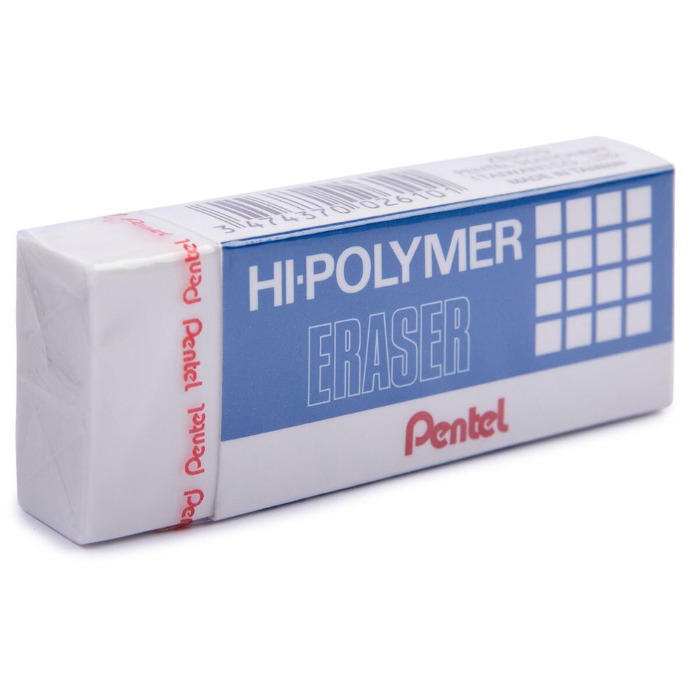Ластик «Hi-Polymer Eraser» 65х24.5х12.5 мм, 36 шт, ZEH10, Pentel