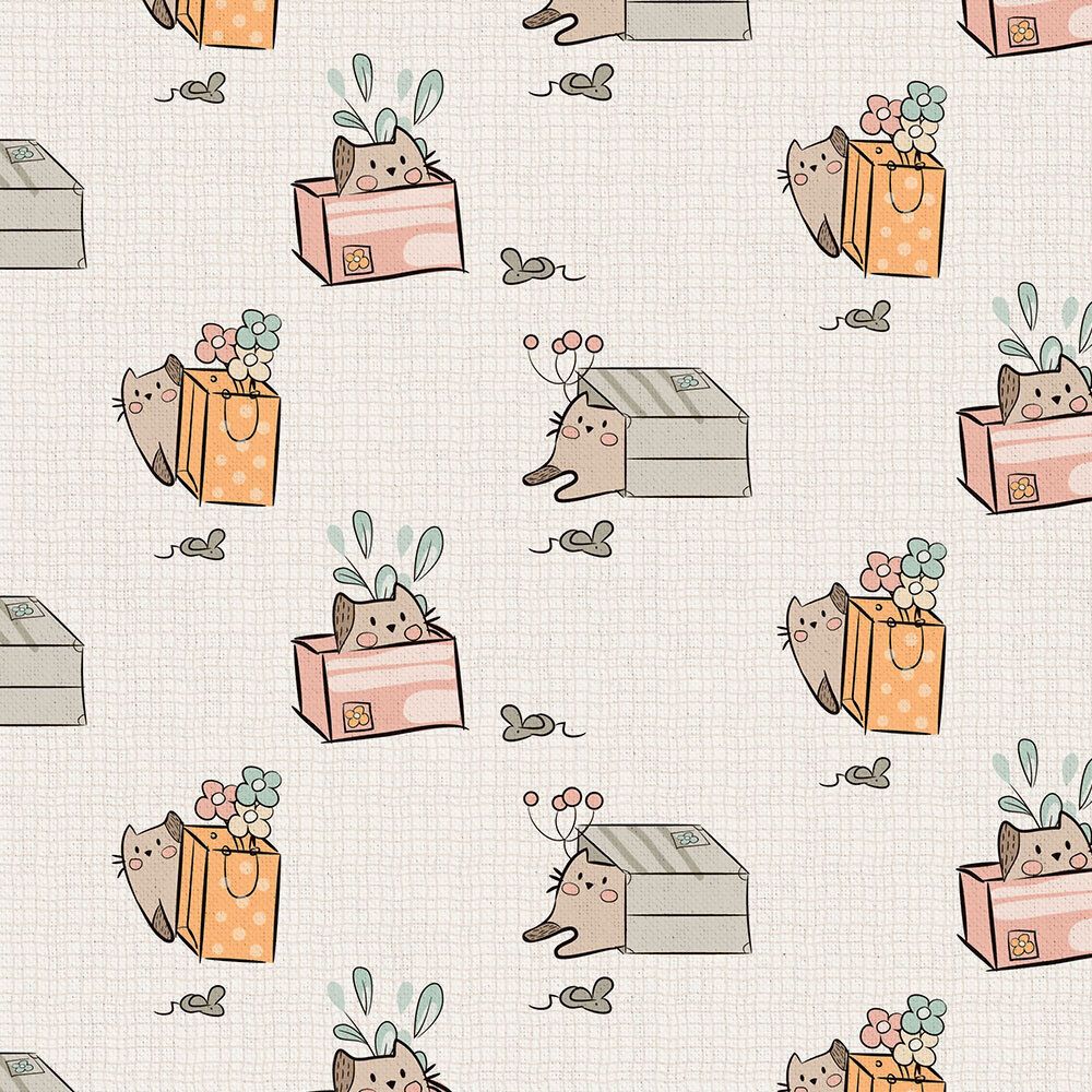 Ткань для пэчворка Peppy Мартовская песня, отрез 50х55 см, 146 г/м², МП-10 бежевый, Peppy