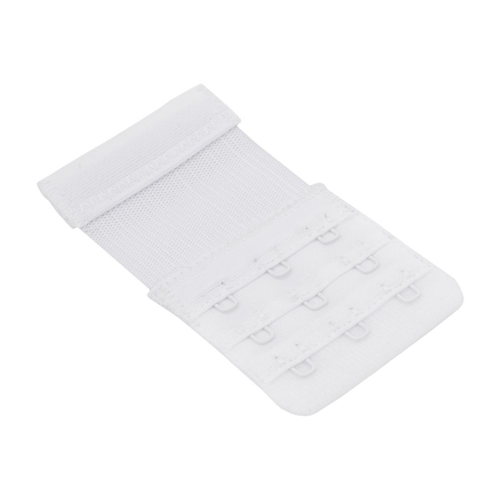 Удлинитель застежки для бюстгальтера 3*3, 50 мм, белый, 1 шт, Pony, 73405