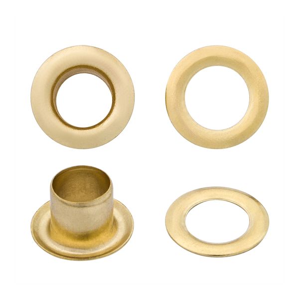 Люверсы металл ⌀3.0 мм (внутр.), цв. золото BIG, 03-5187/88, 100 шт, BIG