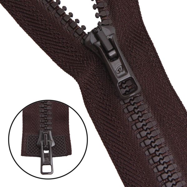 Молния трактор Arta Т6 (6 мм) 2 зам., разъем., 100 см, цв. 068 т.коричневый, уп.5 шт