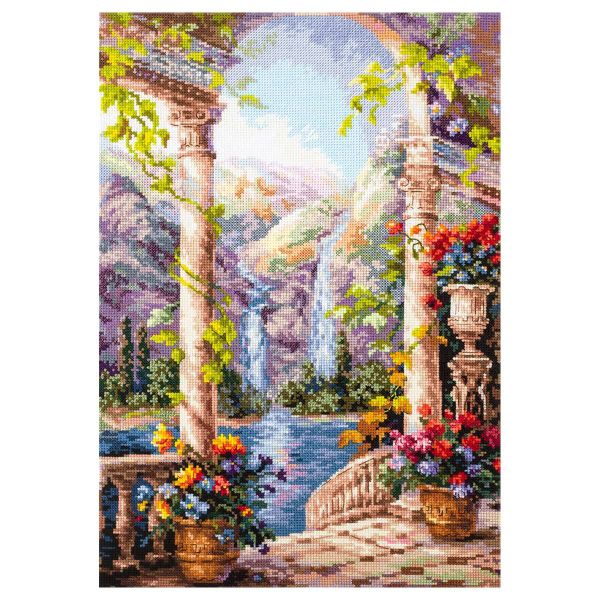 Набор для вышивания нитками Чудесная игла, На острове мечты 27х40см