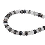 Бусины акрил 4х7 мм, 500 г, прозрач. в цвете, шайба, AD032 серый аквамарин, (7748710)2460 , Astra&Craft