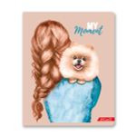 Тетрадь ученическая общая, выборочные блестки, A5+ 48 л. на скобе, белизна 100%, 10 шт, клетка, 000314 Девичьи грёзы, Светоч 48ТСК5_5_3_1