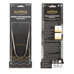 Спицы круговые ⌀5.0 мм, 40 см, с металлическим тросиком, Alpina SIL-40