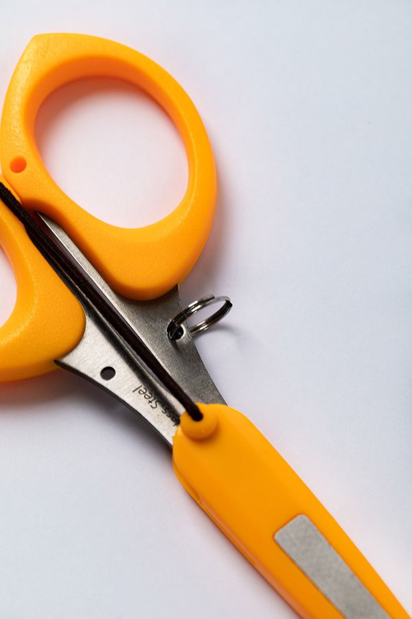 Ножницы рукодельные 11.5 см, оранжевые, Gamma ROS-03