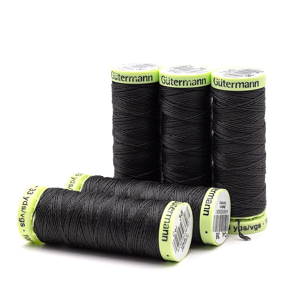 Нитки отделочные Gutermann Top Stitch, 30м, 036 серый, 5 катушек
