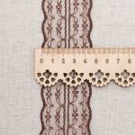 Кружево на сетке 45 мм / 9.14 метра, 14 коричневый, 3AR3730