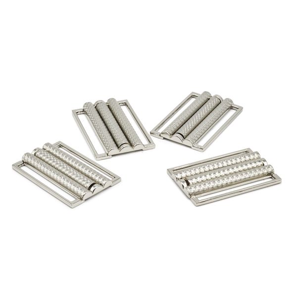 Пряжка-застежка 40 мм (внешн. 45х31 мм), 4 шт, никель, BIG