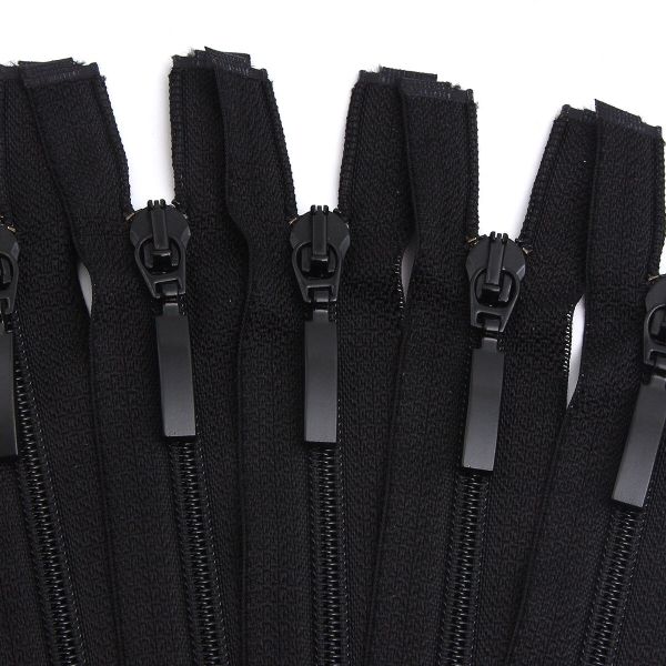 Молния спираль (витая) Arta Т5 (5 мм) 1 зам., разъем., 65 см, цв. 580 черный, уп.5 шт