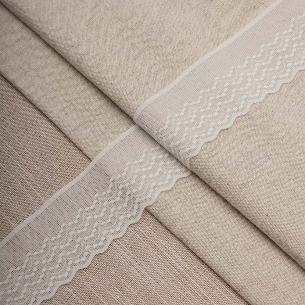 Кружево эластичное (стрейч) 42 мм / 22.86 метра, белый, 3AR2758