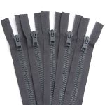 Молния трактор Arta Т6 (6 мм) 2 зам., разъем., 75 см, цв. 123 графит, уп.5 шт