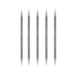 Спицы чулочные металл ⌀6.0 мм, 15 см, 5 шт, Gamma MK5-15