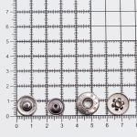 Кнопка Альфа (S-образная) ⌀15.0 мм, ≈50 шт, №54, Таблетка, МЕТАЛЛ, чер.никель, NEW STAR